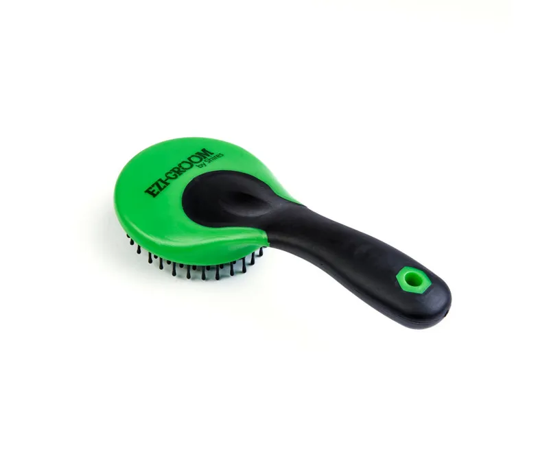 Shires EZI-GROOM Grip Mane and Tail Brush in Lime Green